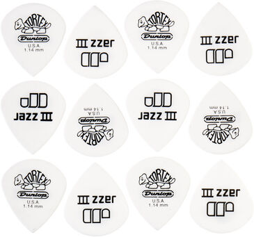 Dunlop Tortex Jazz III White 1,14