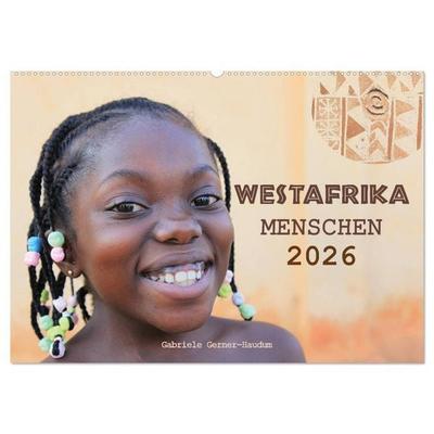 Westafrika Menschen 2026 (Wandkalender 2026 DIN A2 quer), CALVENDO Monatskalender
