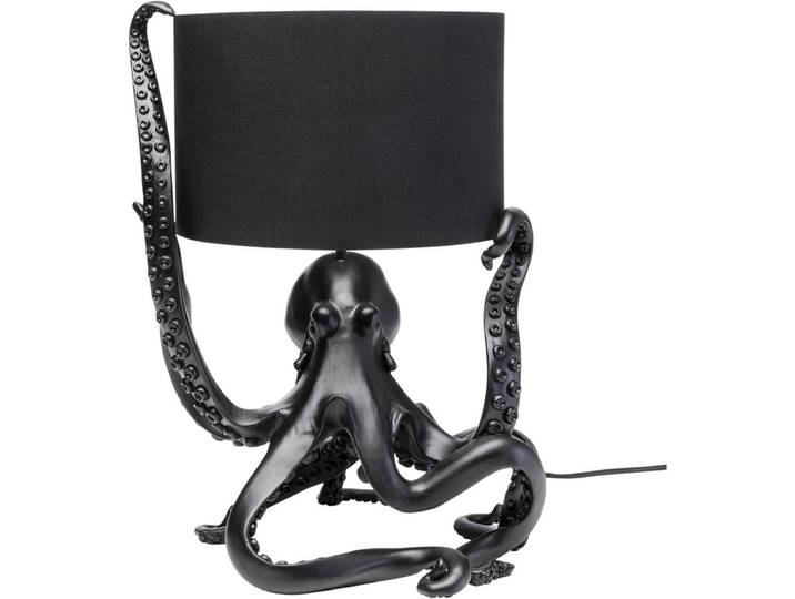 Tafellamp octopus zwart 48cm Kare Design