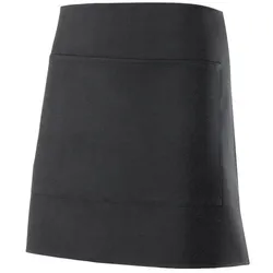 Kurze Schürze mit Tasche ⚥ Schwarz One Size
