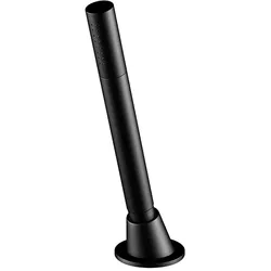 Steinberg Serie 100 Schlauchdurchführung mit Stabhandbrause für Wannenrandmontage, 1001630S, Farbe: Mattschwarz