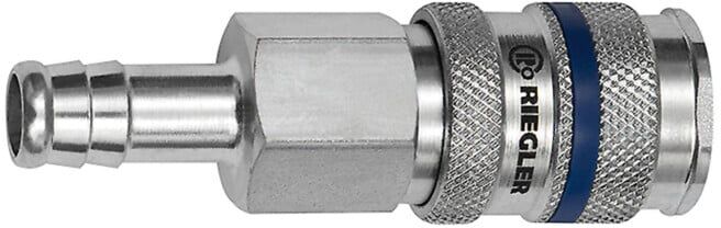 Raccord rapide DN 7,8 manchon acier diamètre de tuyau LW13 mm RIEGLER (244.84-E)