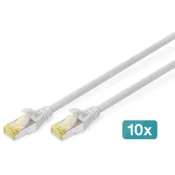 Digitus CAT 6A S/FTP Patchkabel, 10 Stück