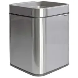 MAUL 9501594 Abfallbehälter Rechteckig Edelstahl Schwarz, Silber