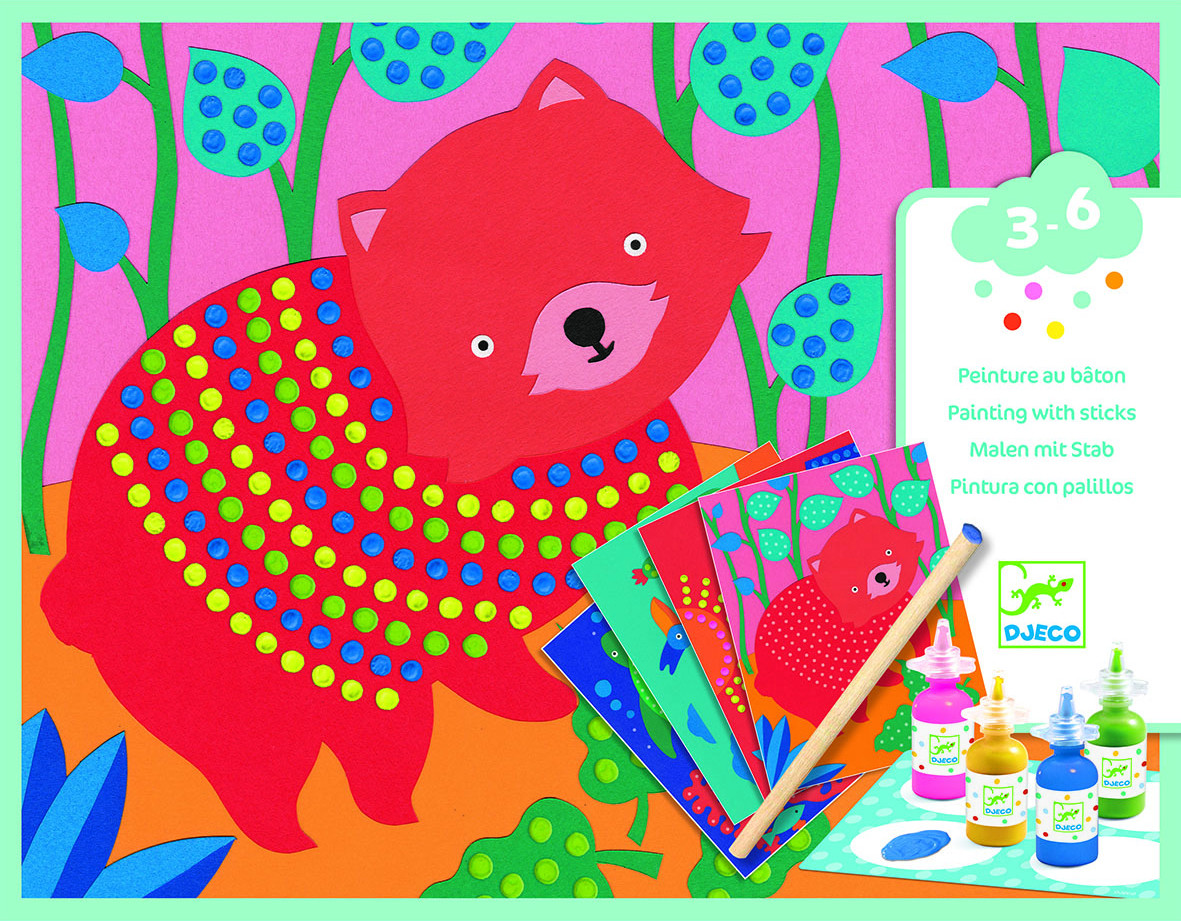 Djeco Creatieve workshop met stippen Pointillisme