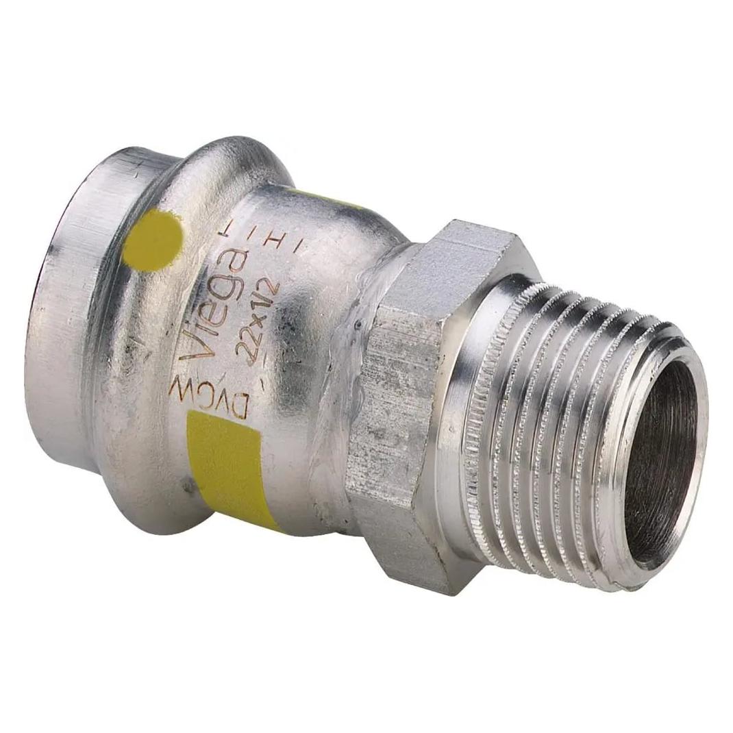 Viega Sanpress Inox G-Übergangsstück, d 54mm, R 2 Stahl nichtrostend Modell 0211 (486822)