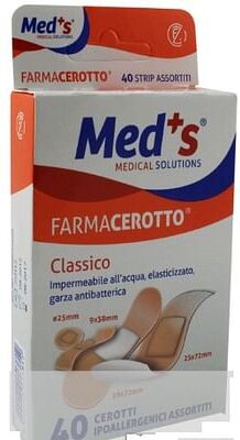 Farmac-Zabban Cerotto Meds Strips Delicato Tessuto Non Tessuto Assortiti 40 Pezzi