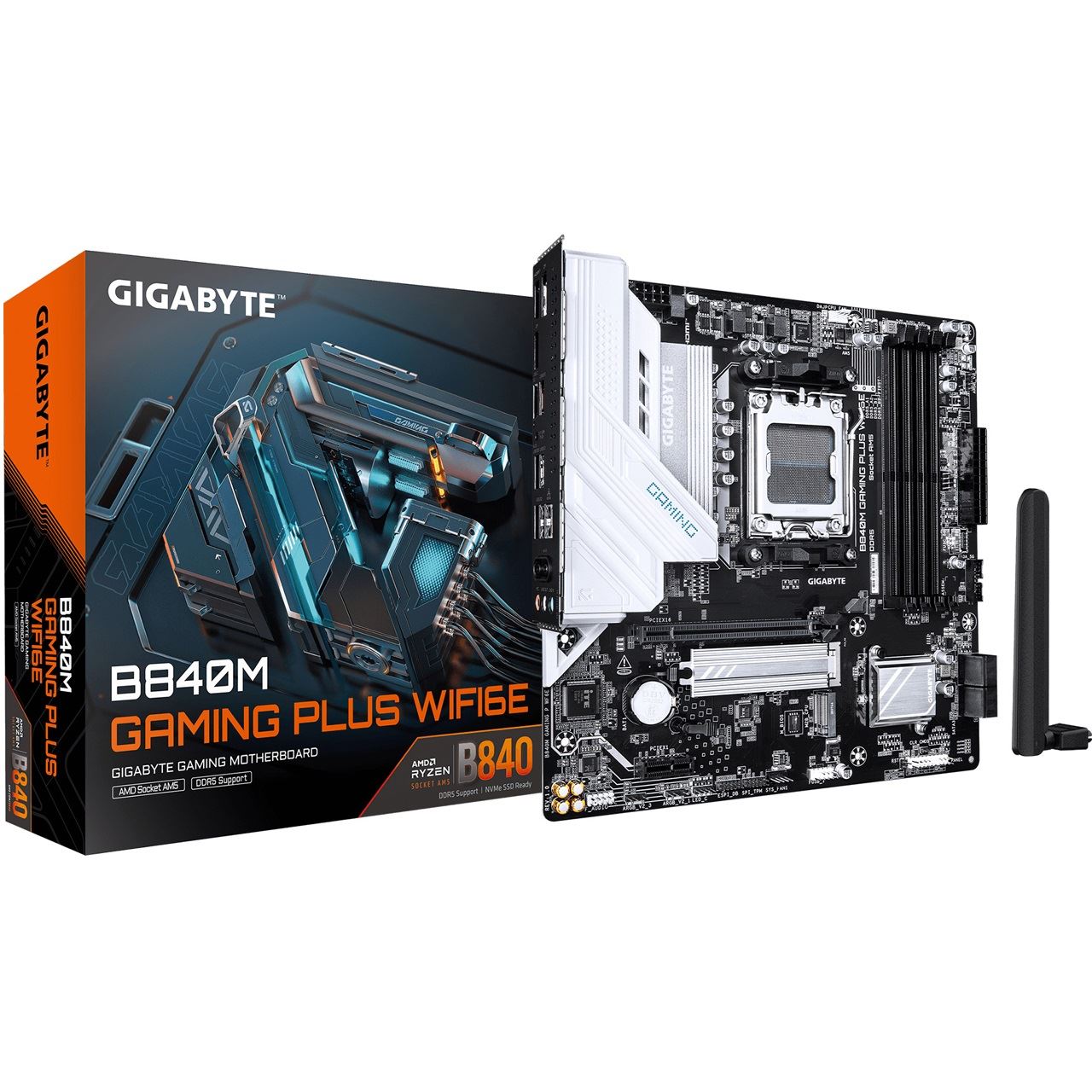 Gigabyte B840M Gaming Plus WIFI6E AMD B840 So.AM5 DDR5 µATX Retail