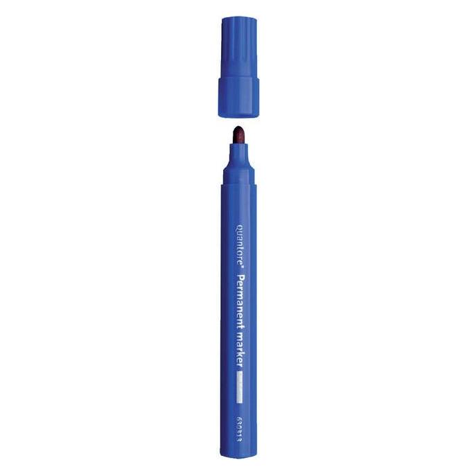 Quantore Rundmarker, Permanentmarker, 1-1,5 mm, blau (1x) (68960328)