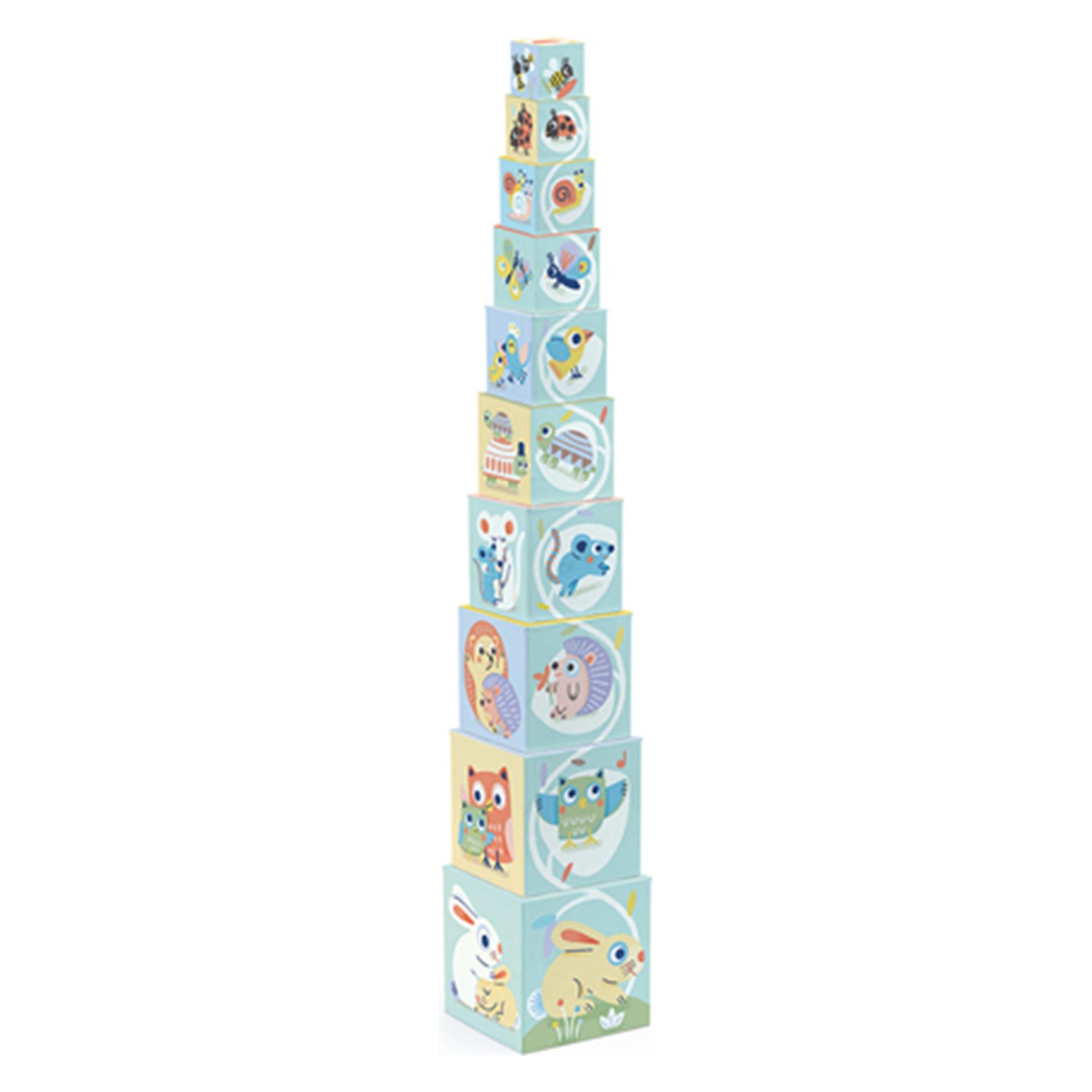 Djeco BabyBloki Pyramide (10 Würfel) (DJ06103)