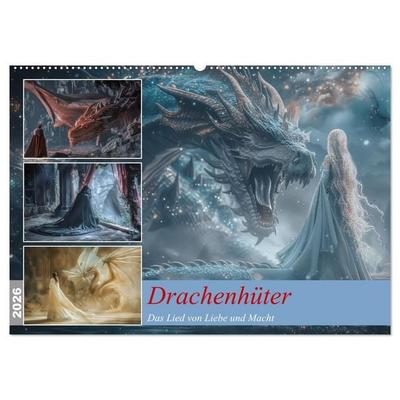 Drachenhüter (Wandkalender 2026 DIN A2 quer), CALVENDO Monatskalender
