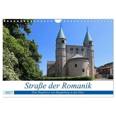 Straße der Romanik im Harz - eine Rundreise von Magdeburg in den Harz (Wandkalender 2027 DIN A4 quer), CALVENDO Monatskalender