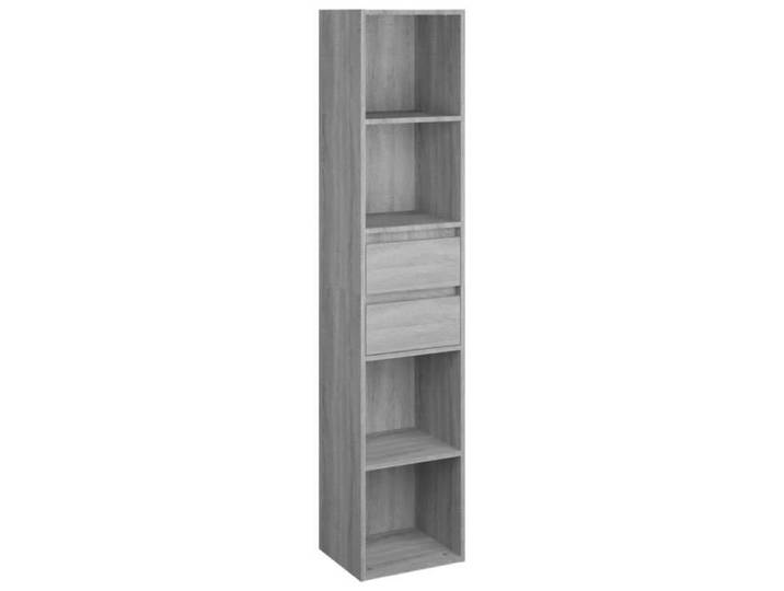 Bibliothèque Sonoma gris 36x30x171 cm Bois d'ingénierie - SALALIS - SP130561