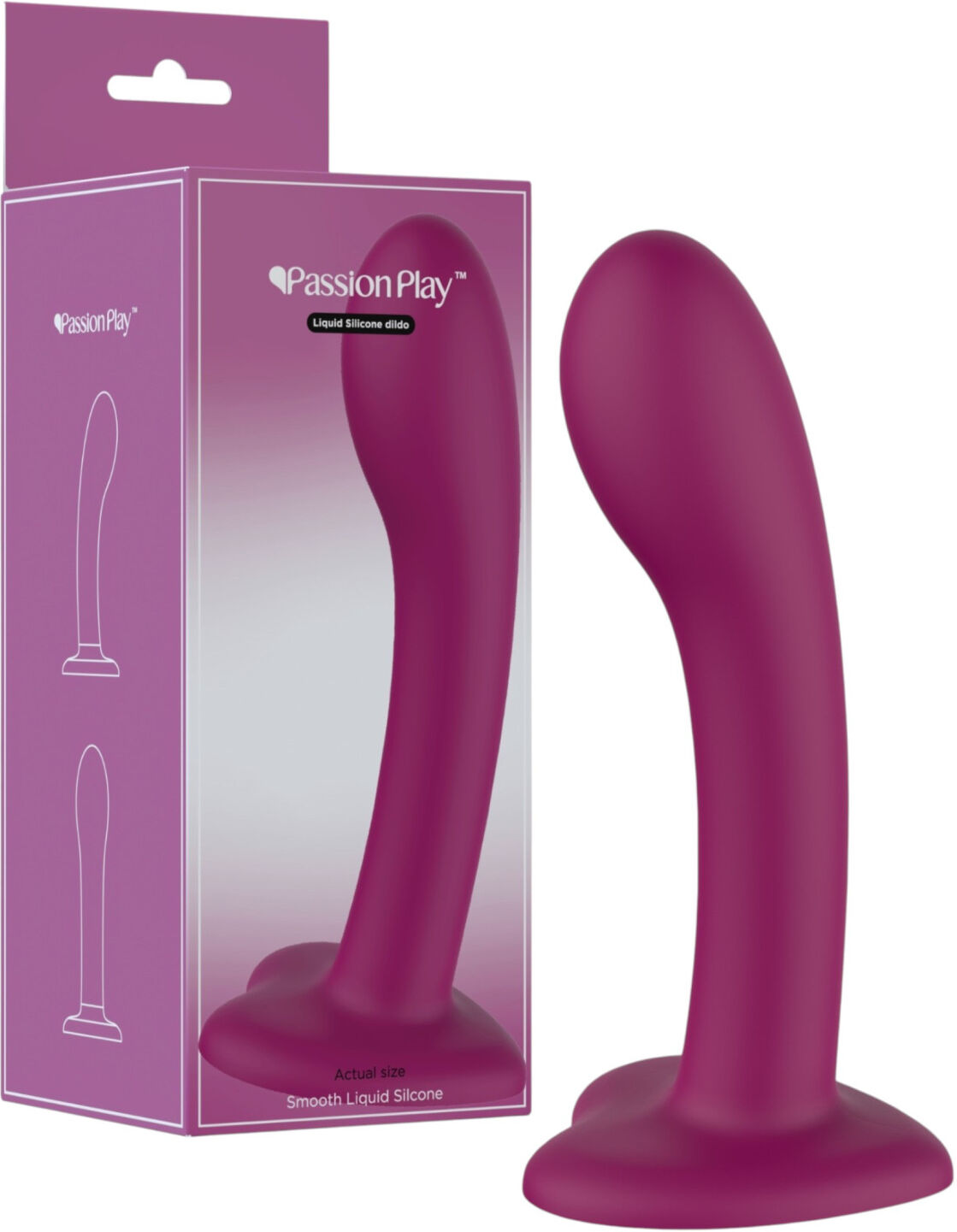 Passion Play - liquid silicone dildo (purple)