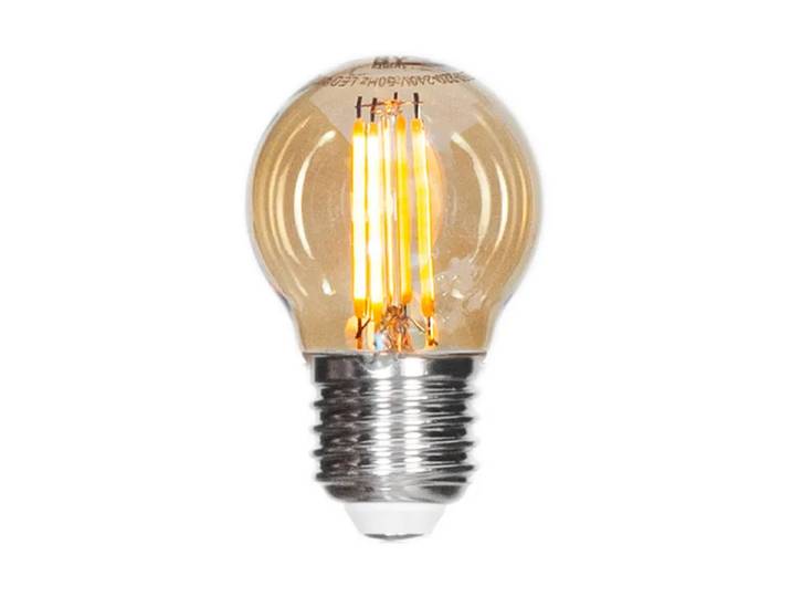 By Rydéns Ampoule filament LED dimmable globe E27 4W Ambre Ø4,5 cm