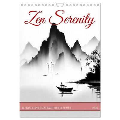 Zen Serenity (Wall Calendar 2026 DIN A4 portrait), CALVENDO 12 Month Wall Calendar