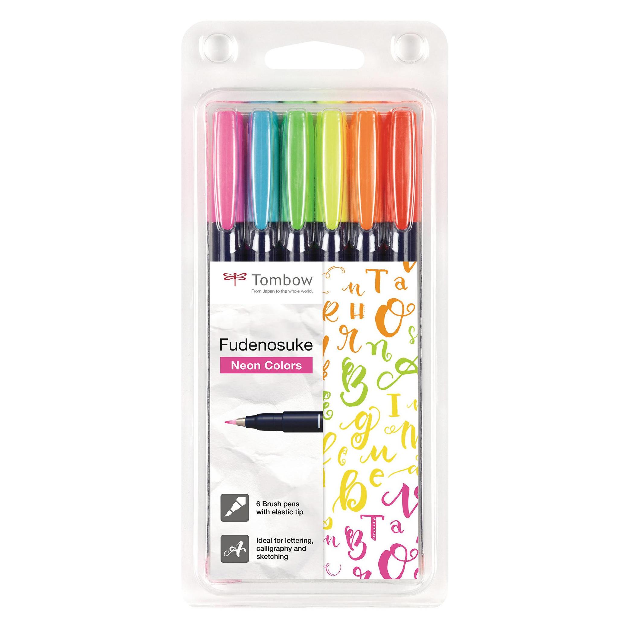 Tombow Fudenosuke Neon (6x) (272500076)