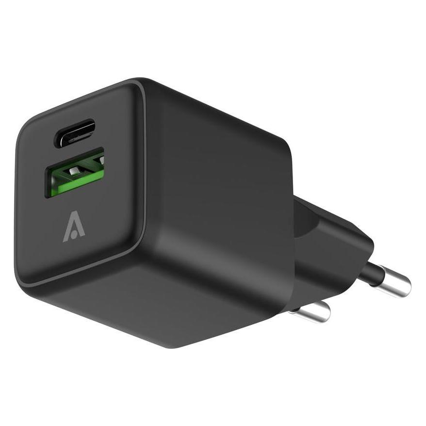 Alkaya NEXUS-Laderät mit GaN-Technologie 20W schwarz (20 W, 2 Ports) (CR-50002)
