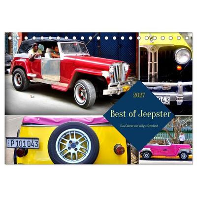 Best of Jeepster - Das Cabrio von Willys-Overland (Tischkalender 2027 DIN A5 quer), CALVENDO Monatskalender