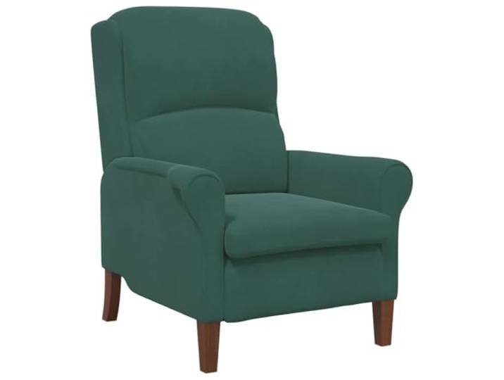 Sessel Dunkelgrün Samt aus Verbundholz und Holzfüßen Ergonomisches Design, weicher Samt, stabile Konstruktion, pflegeleicht, moderner Stil
