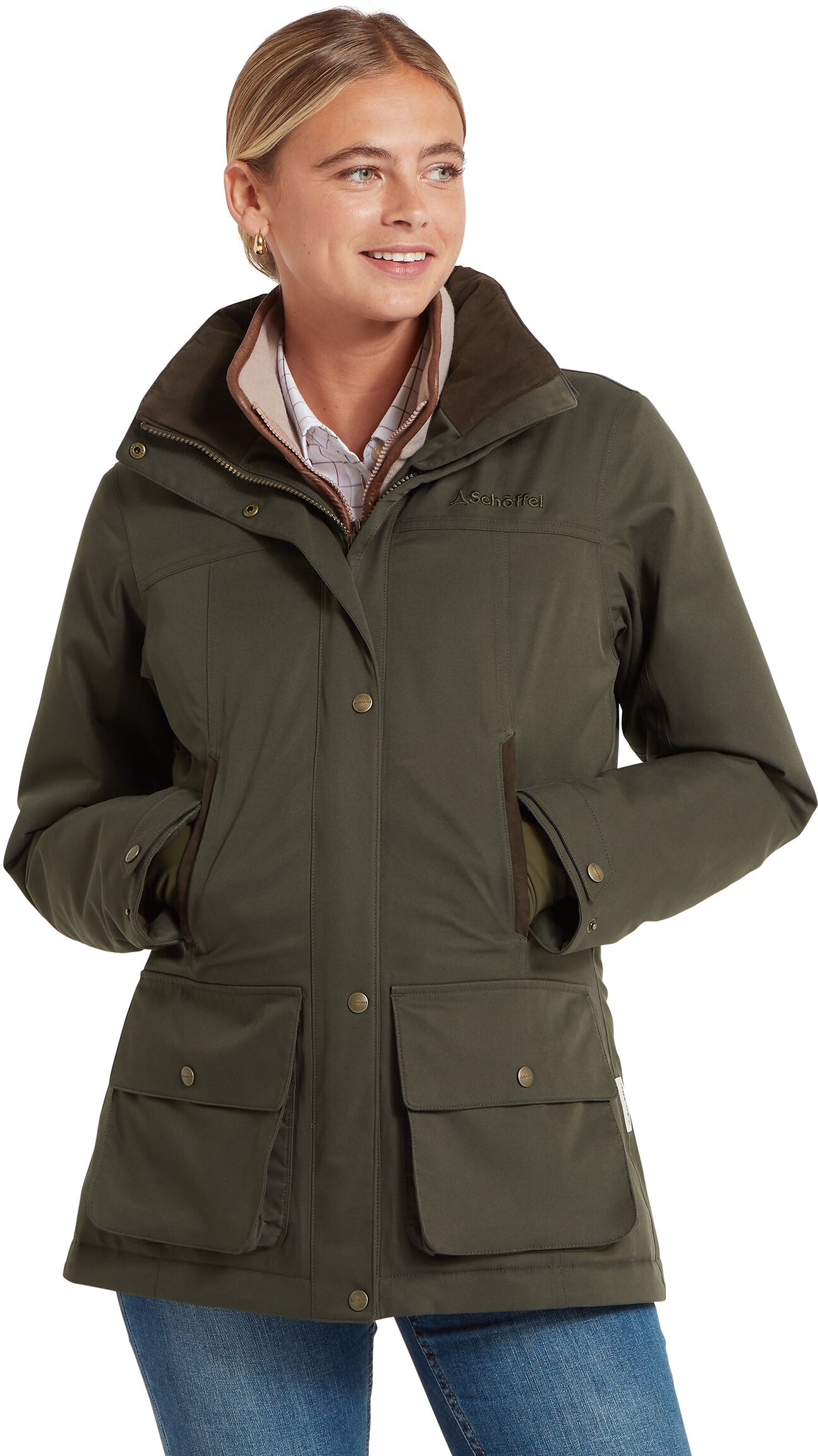 Schöffel Country Langton Country Coat - Green - Size UK16 - Women