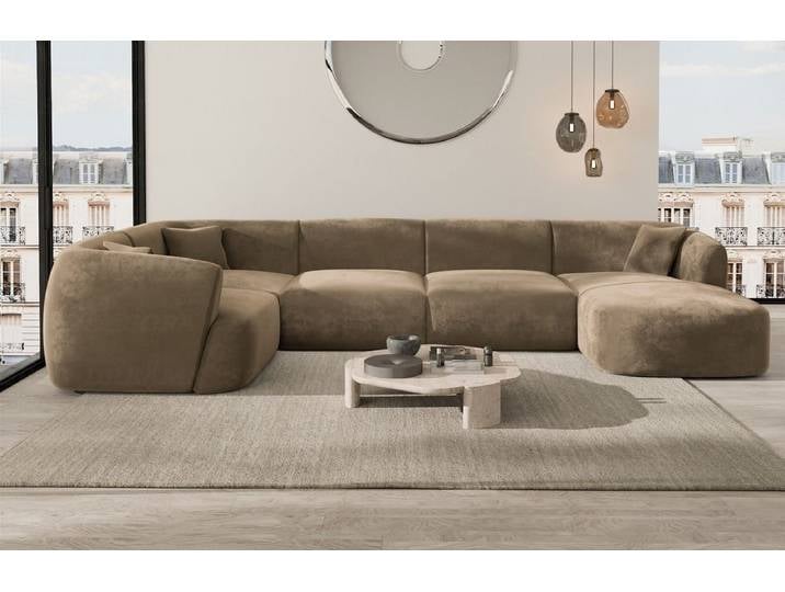 Wohnlandschaft Tabarca U-Form aus Stoff