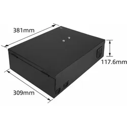 ACT Lockable zone enclosure patch box 8 slots for fiber and copper, Server Zubehör, Schwarz