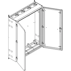 ABN NT49P Wandgehäuse schutzisoliert IP55 BxHxT: 1090x1440x340mm