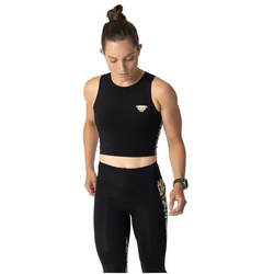 Dynafit Trail Crop Top Damen ärmelloses Trikot Black Out Gr. L