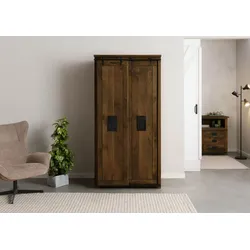 Kleiderschrank Mango 100x65x200 braun lackiert RAILWAY #468