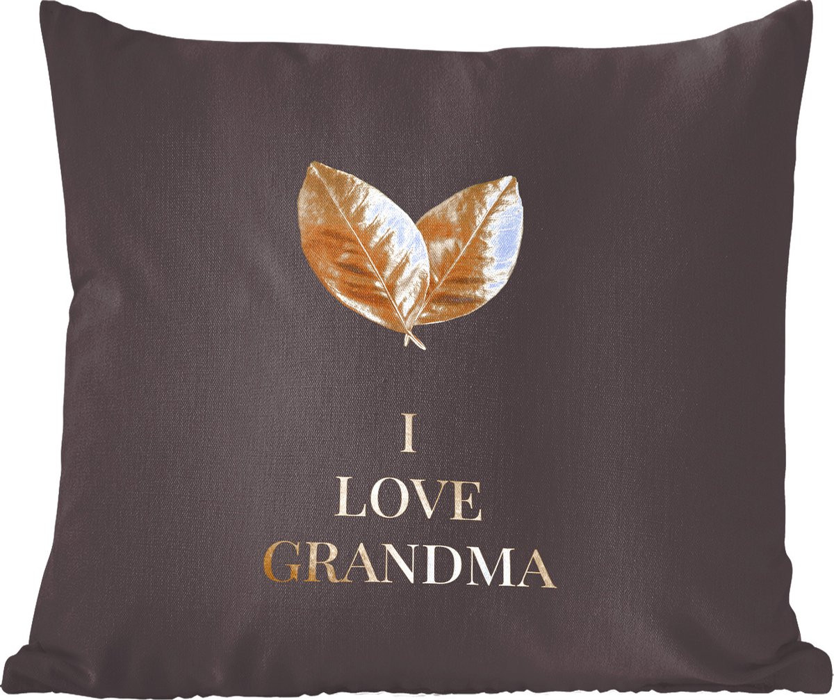 Sierkussen I love grandma met quote voor de woonkamer, 45 x 45 cm