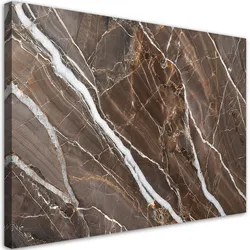 LEINWANDBILD Abstraktion aus braunem Marmor 100x70cm
