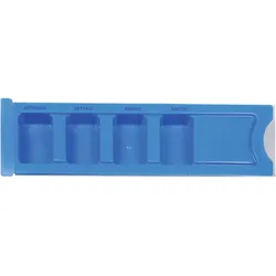 Medikamenten Dispenser für 1 Tag Blau 1 ST