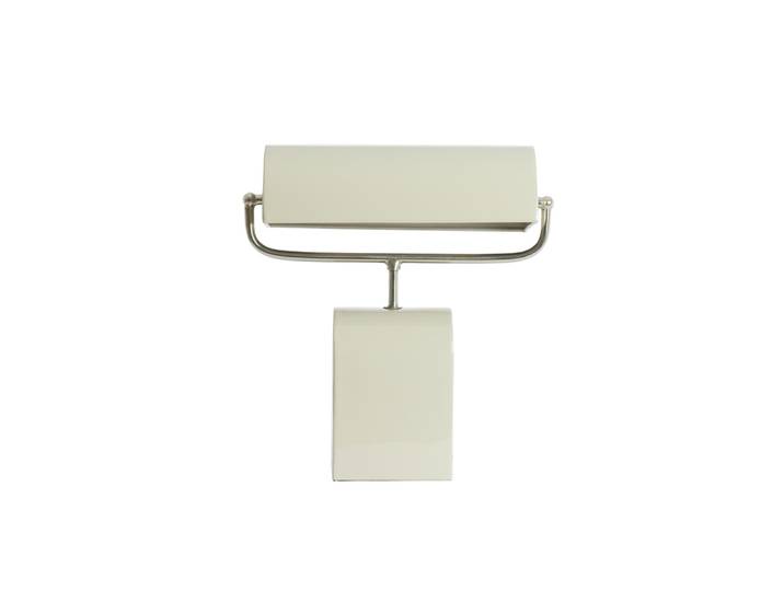 Crème bureaulamp Cardona met nikkel - 1x E27 Light & Living - 8058043