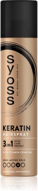 Syoss Keratin Hairspray laque cheveux fixation extra forte 300 ml