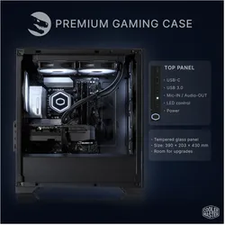 Sedatech Expert Gaming PC - UCCJ353I1I1HF (1000 GB, 32 GB), PC, Schwarz