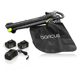 BARICUS Akku-Laubbläser & Sauger 2x 18V mit 35L Auffangsack 5J.Herstellergarantie