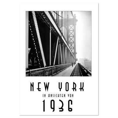 New York in Ansichten von 1936 (Tischkalender 2026 DIN A5 hoch), CALVENDO Monatskalender