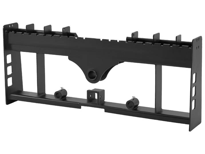 Chargeuse compacte VEVOR\, capacité nominale de 1814 kg\, rehausse de cadre de fourche à palettes de 1150 mm avec attelage de remorque de 50\,8 mm et manchons de lance\, convient aux tracteurs chargeurs avec fixation rapide\, cadre uniquement