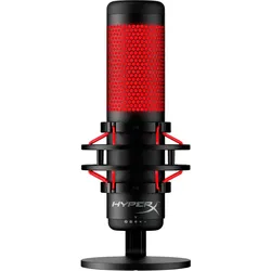HyperX QuadCast USB Mikrofon mit roter Beleuchtung