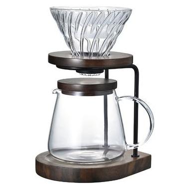 Hario Drip Stand Set Walnut - dripper z podstawą (67282894)