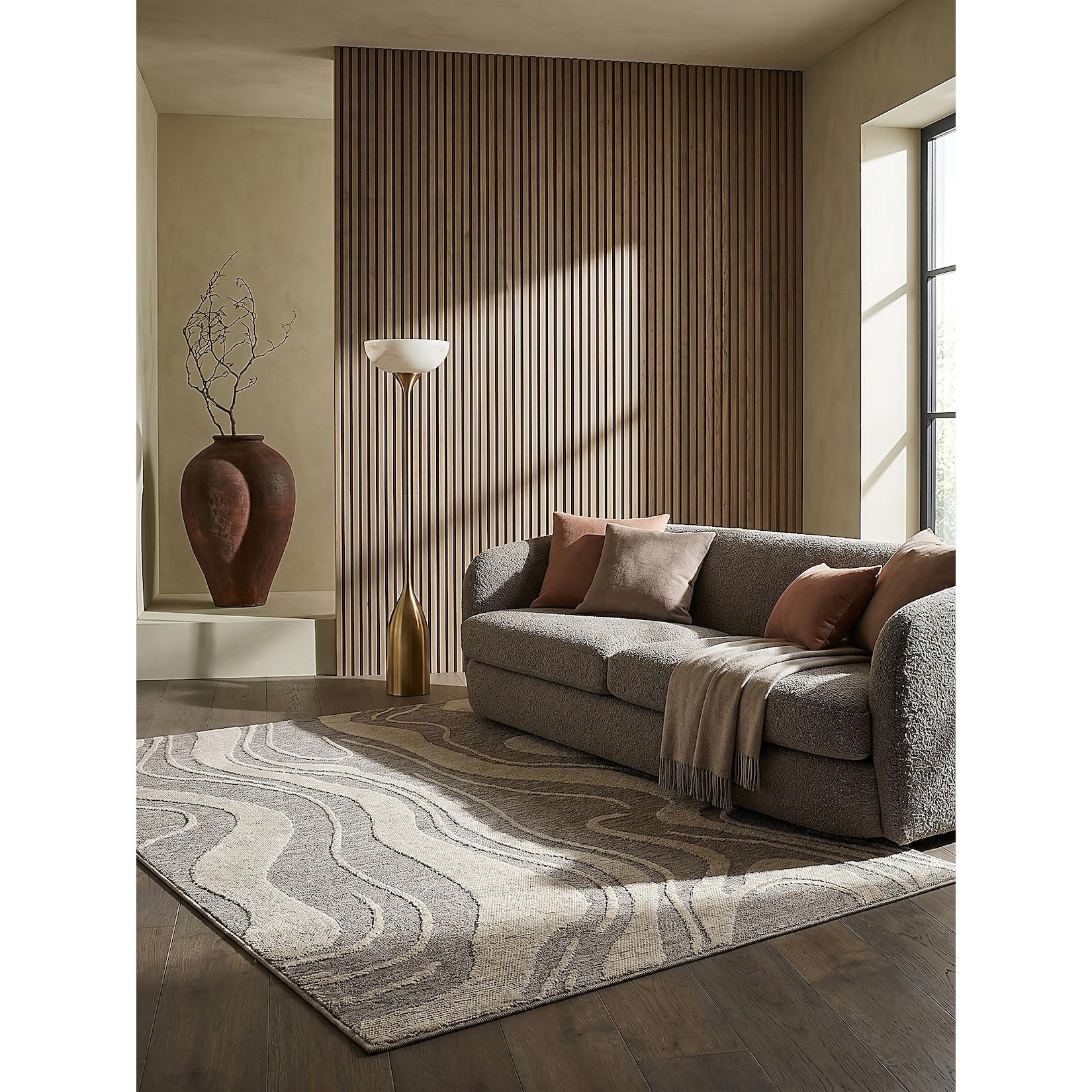 Teppich abstrakt Grau 120 x 165 cm - LEAM Kadima Design