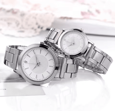 Inspire Essentials Couple Business Quartz Watch Set Classic Analog Style c