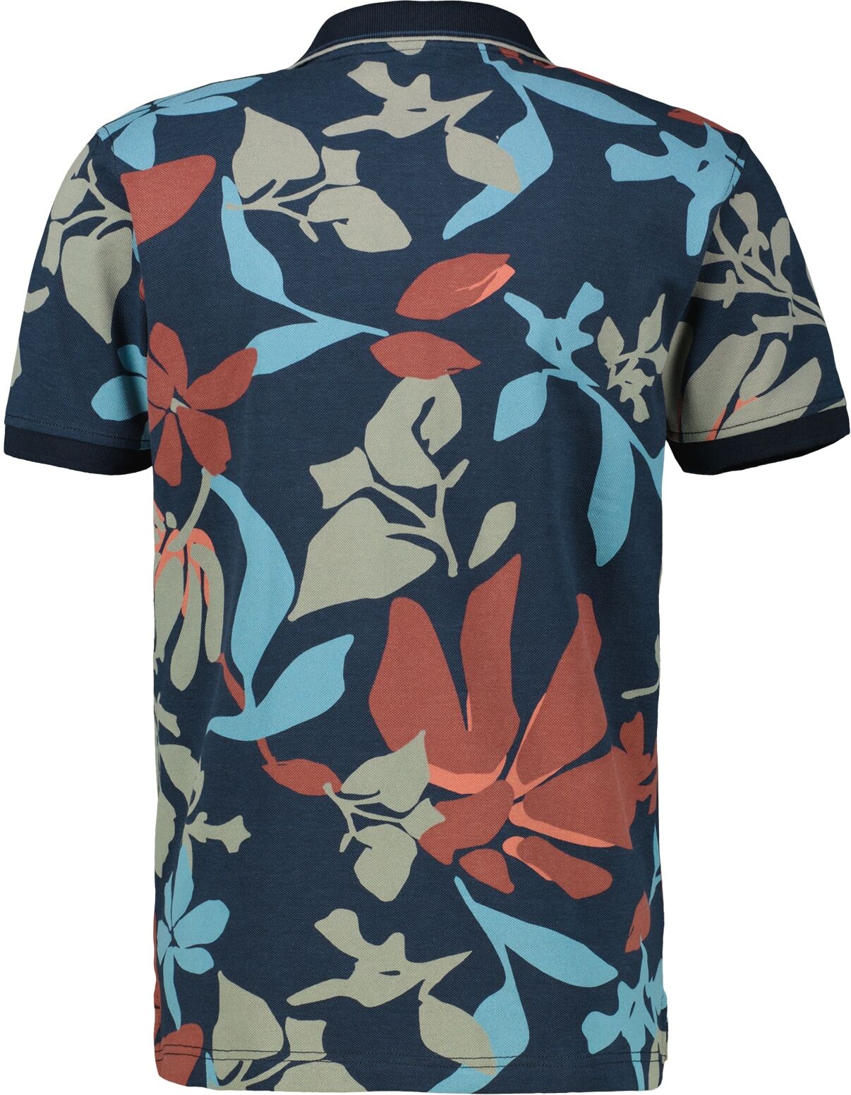 Poloshirt LERROS "Herren-Poloshirt in Übergrössen", Herren, Gr. 3XL, blau (classic navy), 100% Baumwolle, ohne Ausschnitt, Shirts Poloshirt classic navy 3XL