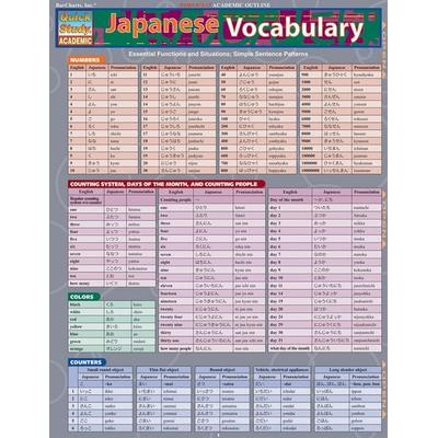QUICKSTUDY JAPANESE VOCABULARY, Nonbook von Sumiko Uo, BarCharts Publishing, 978-1-57222-919-8