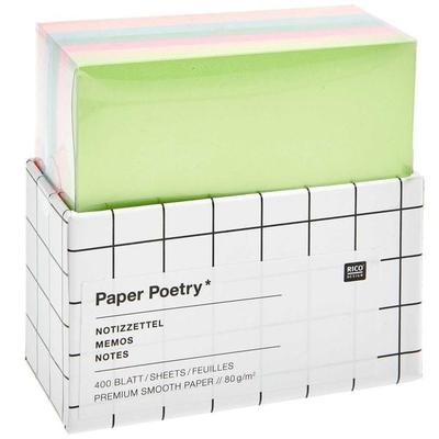 Notizzettel-Box Multicolor, MIX, 400 Blatt, 9 x 9 cm