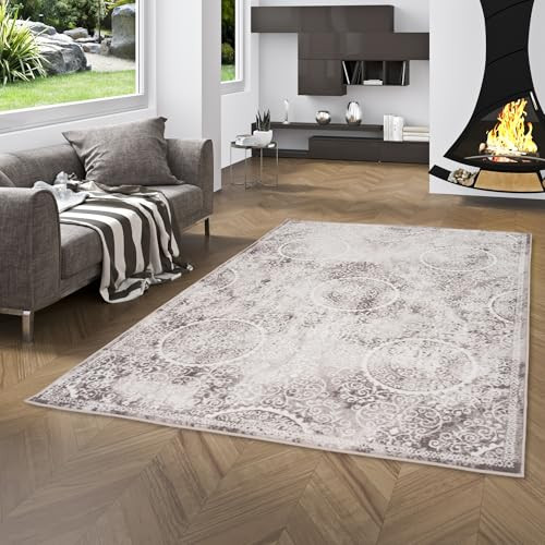 Pergamon Vloerkleed Tawira Vintage Designer Klassiek Barok Grijs