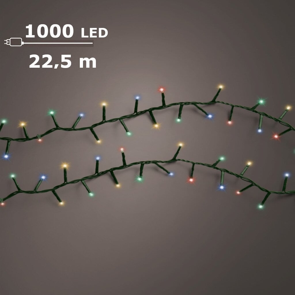 Lumineo LED compact twinkel lights 1000 multicolour voor kerstdecoratie