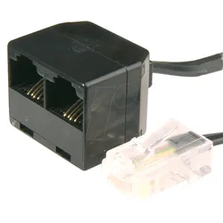 ISDN RJ45 1-2 - ISDN Verteiler, 2-fach
