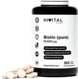 Hivital Foods Biotina 10.000 µg (Vitamina B7) 365comp